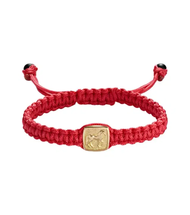 David Yurman Petrvs Horse 18kt gold and Onyx bracelet
