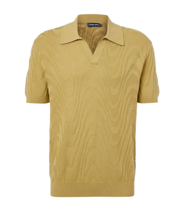 Frescobol Carioca Rino cotton and silk jacquard polo shirt