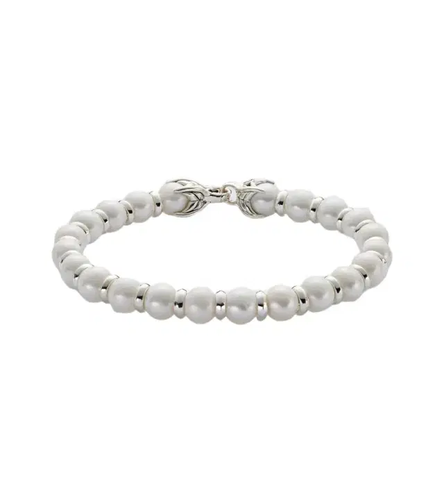Pearls and sterling silver bracelet