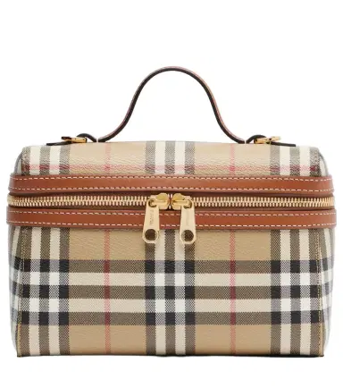Burberry Vanity Case Check Small vanity bag | Thumbnail 1 Burberry Vanity Case Check Small vanity bag | Thumbnail 1