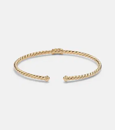 David Yurman Cablespira Flex X Micro 18kt gold cuff bracelet with diamonds | Thumbnail 2 David Yurman Cablespira Flex X Micro 18kt gold cuff bracelet with diamonds | Thumbnail 2