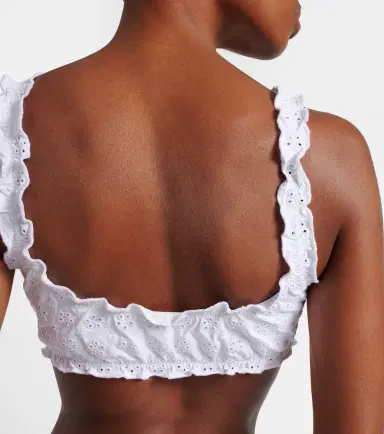 Polo Ralph Lauren Broderie anglaise ruffled bikini top | Thumbnail 2