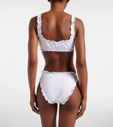 Polo Ralph Lauren Broderie anglaise ruffled bikini top | Thumbnail 4