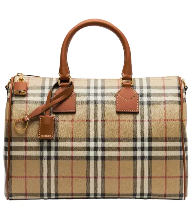 Burberry Bowling Medium  Check top-handle bag