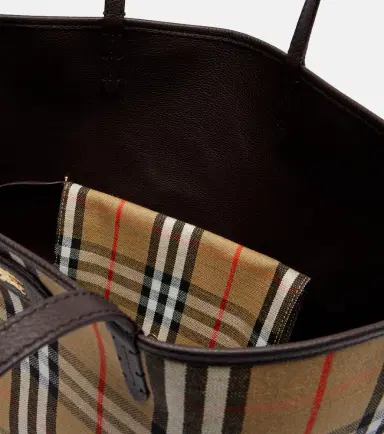 Burberry Reversible Check Medium leather tote bag | Thumbnail 2