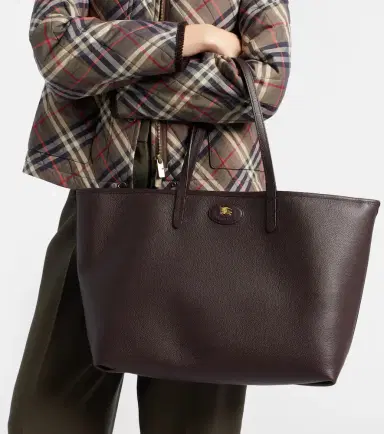 Burberry Reversible Check Medium leather tote bag | Thumbnail 4