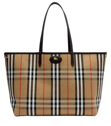 Burberry Reversible Check Medium leather tote bag | Thumbnail 1