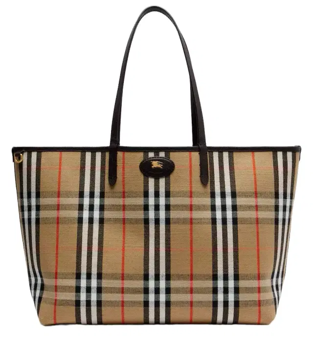 Burberry Reversible  Check Medium leather tote bag