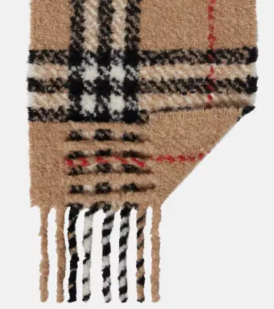 Burberry Check alpaca and wool-blend scarf | Thumbnail 2 Burberry Check alpaca and wool-blend scarf | Thumbnail 2