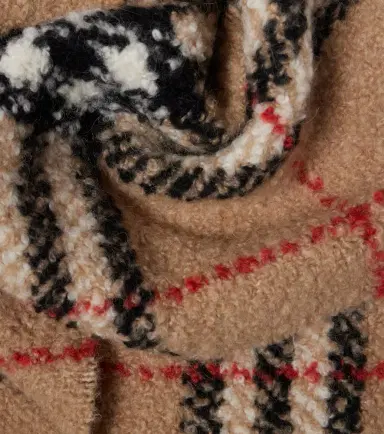 Burberry Check alpaca and wool-blend scarf | Thumbnail 3 Burberry Check alpaca and wool-blend scarf | Thumbnail 3