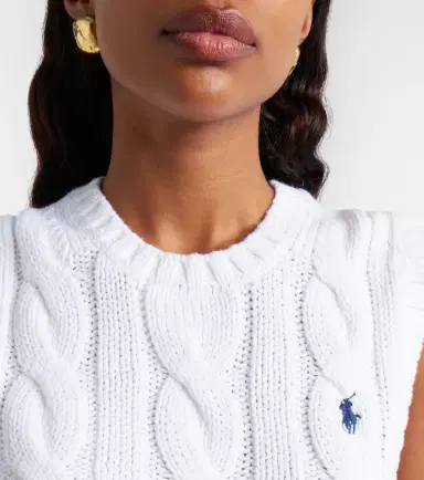 Polo Ralph Lauren Logo cable-knit cotton sweater vest | Thumbnail 2 Polo Ralph Lauren Logo cable-knit cotton sweater vest | Thumbnail 2