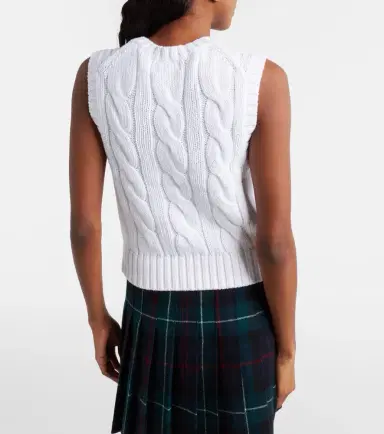 Polo Ralph Lauren Logo cable-knit cotton sweater vest | Thumbnail 5 Polo Ralph Lauren Logo cable-knit cotton sweater vest | Thumbnail 5