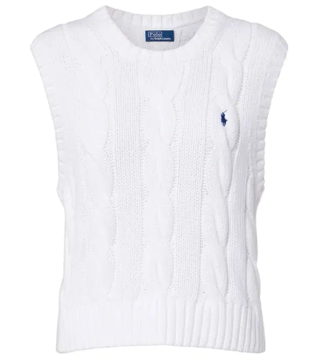 Polo Ralph Lauren Logo cable-knit cotton sweater vest