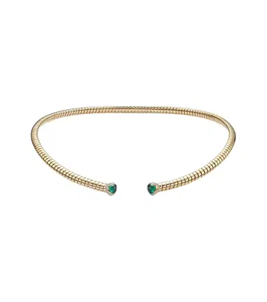 Marina B Trisolina 18kt gold necklace with emeralds and diamonds | Thumbnail 1