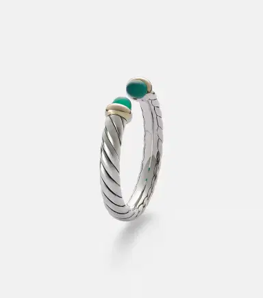 David Yurman Cable Collectibles Petite Cable sterling silver ring with onyx | Thumbnail 2