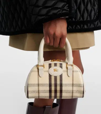 Burberry Highlands Small canvas top-handle bag | Thumbnail 4