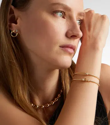 David Yurman Cablespira Micro 18kt gold bracelet with diamonds | Thumbnail 4 David Yurman Cablespira Micro 18kt gold bracelet with diamonds | Thumbnail 4