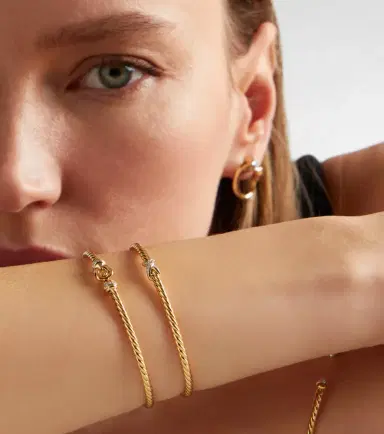 David Yurman Cablespira Micro 18kt gold bracelet with diamonds | Thumbnail 5 David Yurman Cablespira Micro 18kt gold bracelet with diamonds | Thumbnail 5