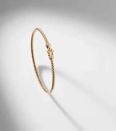 David Yurman Cablespira Micro 18kt gold bracelet with diamonds | Thumbnail 6 David Yurman Cablespira Micro 18kt gold bracelet with diamonds | Thumbnail 6