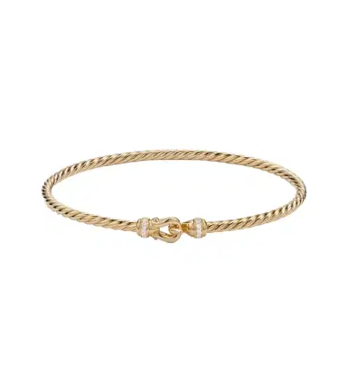 David Yurman Cablespira Micro 18kt gold bracelet with diamonds | Thumbnail 1 David Yurman Cablespira Micro 18kt gold bracelet with diamonds | Thumbnail 1