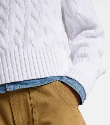 Polo Ralph Lauren Logo cable-knit cotton half-zip sweater | Thumbnail 3 Polo Ralph Lauren Logo cable-knit cotton half-zip sweater | Thumbnail 3