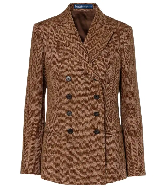 Polo Ralph Lauren Herringbone linen, wool, and silk blazer