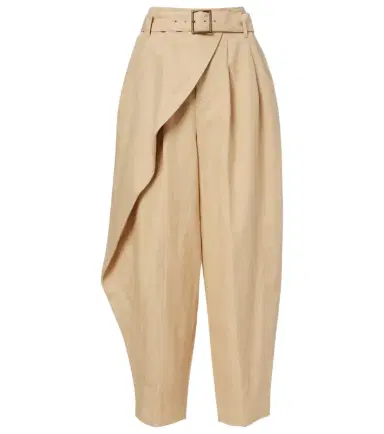 Polo Ralph Lauren Belted linen barrel-leg pants | Thumbnail 1