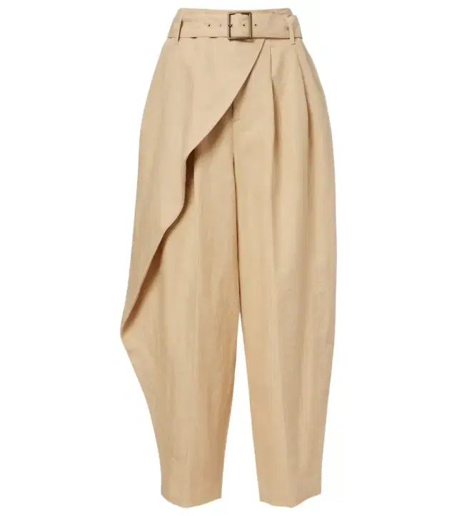 Polo Ralph Lauren Belted linen barrel-leg pants