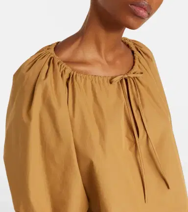 Polo Ralph Lauren Gathered cotton poplin blouse | Thumbnail 5