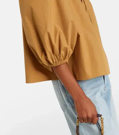 Polo Ralph Lauren Gathered cotton poplin blouse | Thumbnail 6