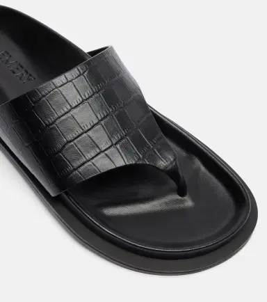 A Emery A. Emery Imara croc-effect leather thong sandals | Thumbnail 3
