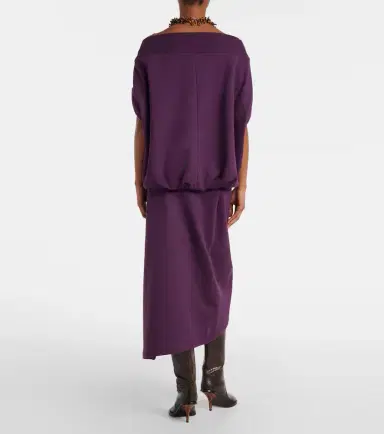 Dries Van Noten Ruffled cotton jersey midi skirt | Thumbnail 2 Dries Van Noten Ruffled cotton jersey midi skirt | Thumbnail 2