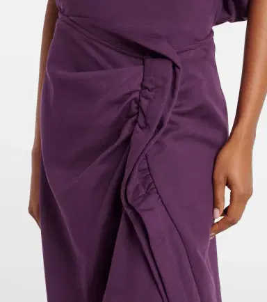Dries Van Noten Ruffled cotton jersey midi skirt | Thumbnail 3 Dries Van Noten Ruffled cotton jersey midi skirt | Thumbnail 3