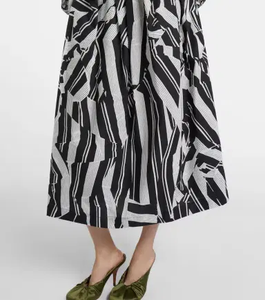 Dries Van Noten Printed cotton midi skirt | Thumbnail 3 Dries Van Noten Printed cotton midi skirt | Thumbnail 3