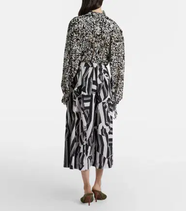 Dries Van Noten Printed cotton midi skirt | Thumbnail 6 Dries Van Noten Printed cotton midi skirt | Thumbnail 6