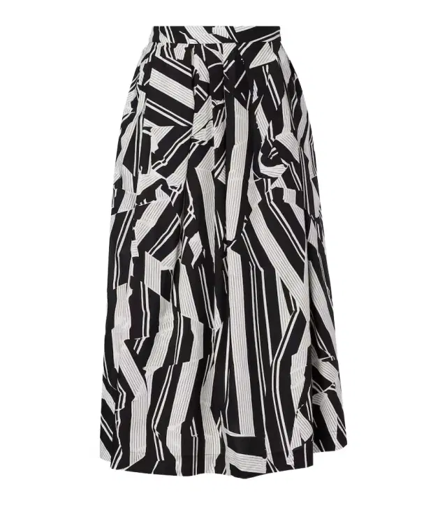 Dries Van Noten Printed cotton midi skirt