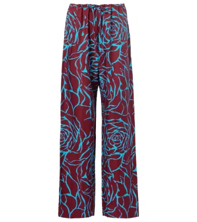 Dries Van Noten Floral jersey straight pants | Thumbnail 1