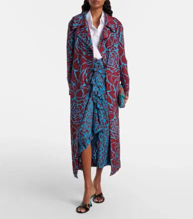 Dries Van Noten Printed twill coat | Thumbnail 5