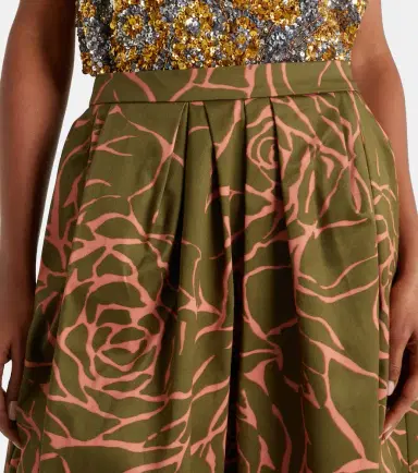 Dries Van Noten Floral cotton midi skirt | Thumbnail 4 Dries Van Noten Floral cotton midi skirt | Thumbnail 4