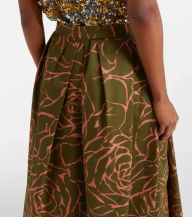 Dries Van Noten Floral cotton midi skirt | Thumbnail 6 Dries Van Noten Floral cotton midi skirt | Thumbnail 6