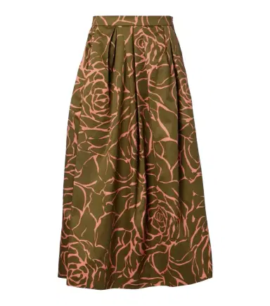 Dries Van Noten Floral cotton midi skirt | Thumbnail 1 Dries Van Noten Floral cotton midi skirt | Thumbnail 1