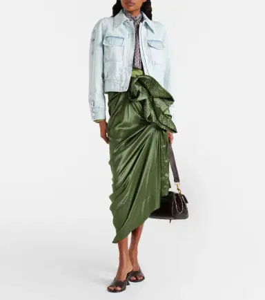 Dries Van Noten Cropped denim jacket | Thumbnail 5