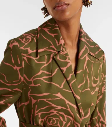 Dries Van Noten Floral sequined cotton wrap coat | Thumbnail 2