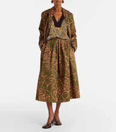 Dries Van Noten Floral sequined cotton wrap coat | Thumbnail 5