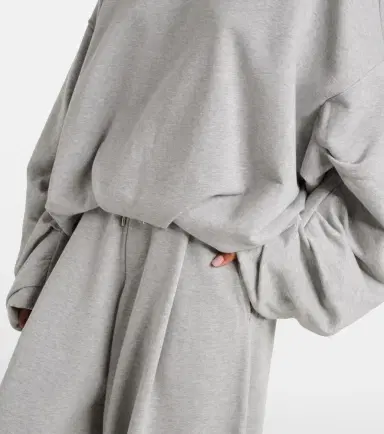 Dries Van Noten Draped cotton jersey sweatshirt | Thumbnail 3