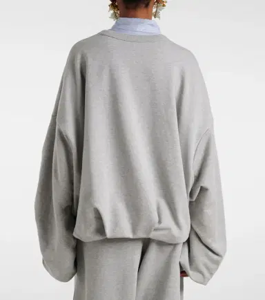 Dries Van Noten Draped cotton jersey sweatshirt | Thumbnail 5