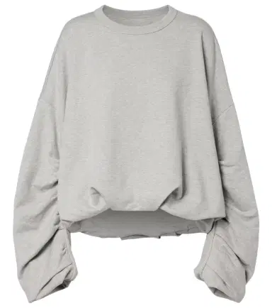 Dries Van Noten Draped cotton jersey sweatshirt | Thumbnail 1