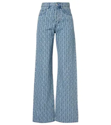 Dries Van Noten Printed wide-leg jeans | Thumbnail 1 Dries Van Noten Printed wide-leg jeans | Thumbnail 1