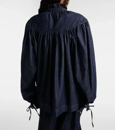 Dries Van Noten Ruffled cotton blouse | Thumbnail 2