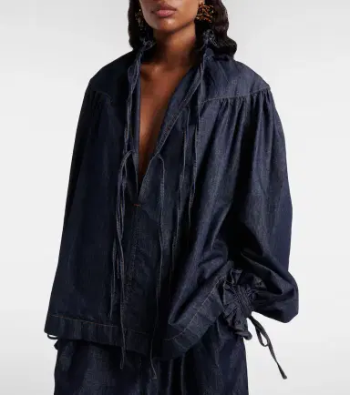 Dries Van Noten Ruffled cotton blouse | Thumbnail 5